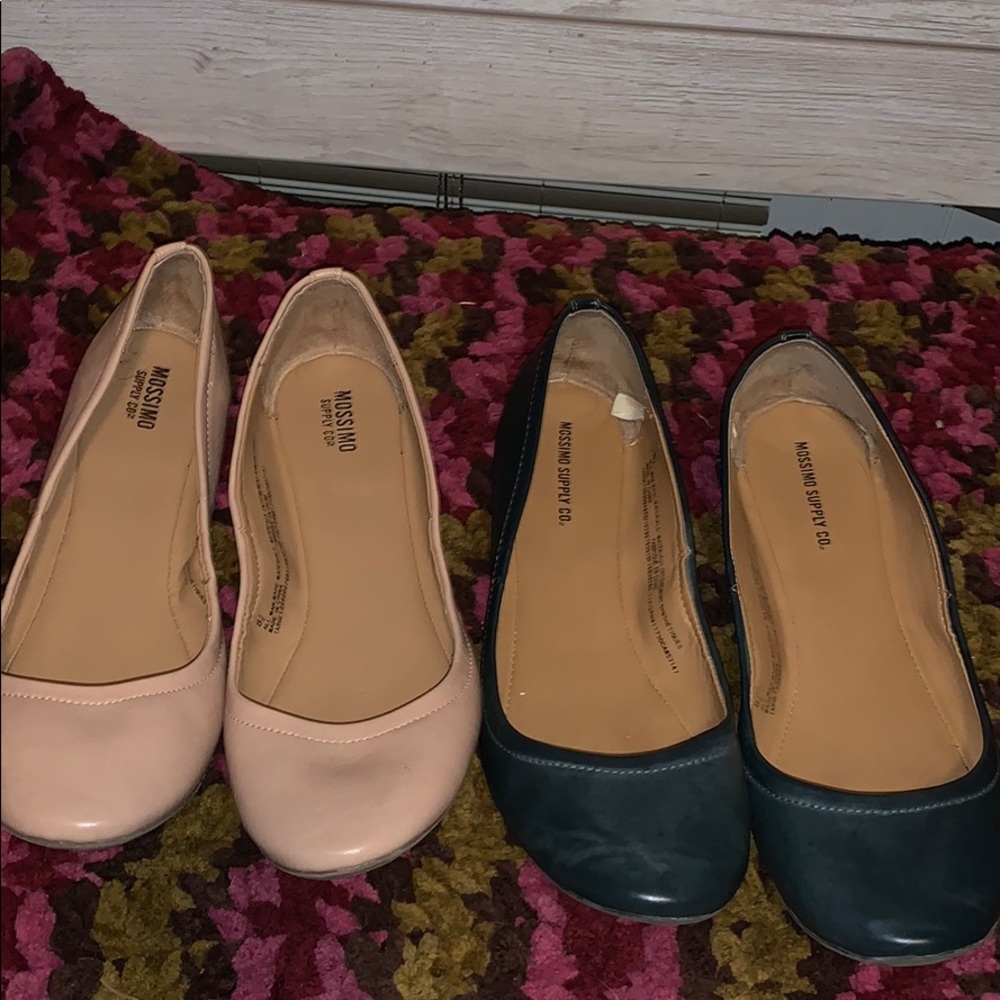 Two pairs Mossimo ballet flats size 8 1/2